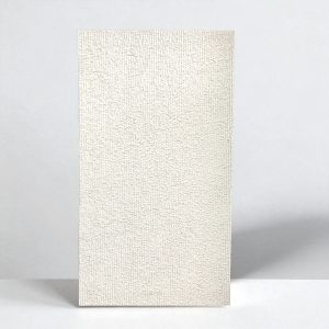 PVC Polyurethane Faux Rippled Concrete Limestone Panel - Off White