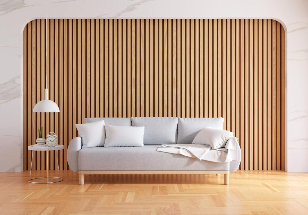 wall panel in living room
